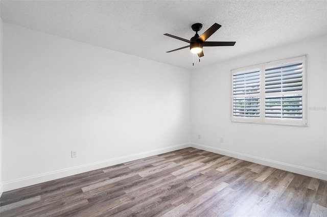 608 Pearl Rd, Winter Springs, FL 32708 - unfurnished room with wood finished floors, ceiling fan, and a textured ceiling