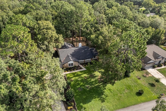 643 Princewood Dr, Deland, FL 32724 - view from above of property featuring a heavily wooded area