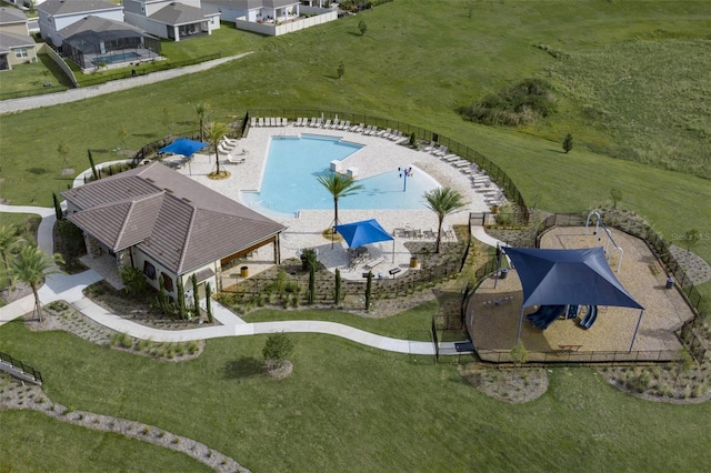 14568 Crestavista Ave, Clermont, FL 34714 - aerial view of a pool