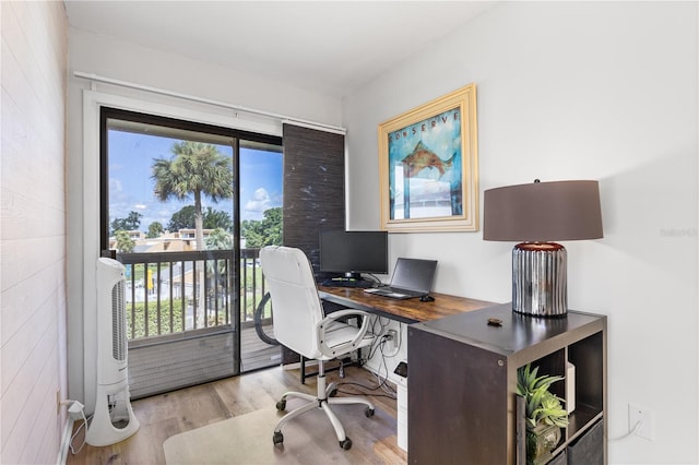 1051 S Highland St Unit 7D, Mount Dora, FL 32757 - home office with wood finished floors