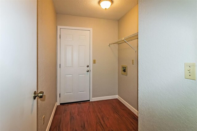 10448 SW 74th Ct, Ocala, FL 34476 - laundry room featuring wood finished floors and hookup for a washing machine