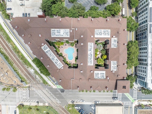 911 N Orange Ave Unit 443, Orlando, FL 32801 - aerial view of property's location featuring a pool area