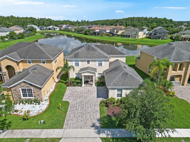 5819 Covington Cove Way, Orlando, FL 32829 - aerial perspective of suburban area with a large body of water