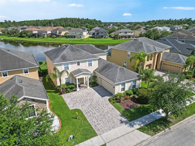 5819 Covington Cove Way, Orlando, FL 32829 - aerial perspective of suburban area featuring a large body of water
