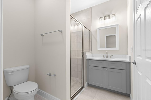 12258 SW 76th Ln, Dunnellon, FL 34432 - full bath featuring vanity, a stall shower, and tile patterned floors