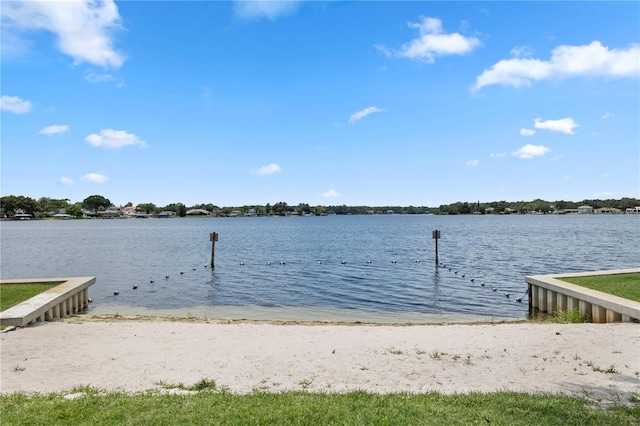 308 N Shadowbay Blvd Unit 214, Longwood, FL 32779 - dock area with a boat ramp and a water view