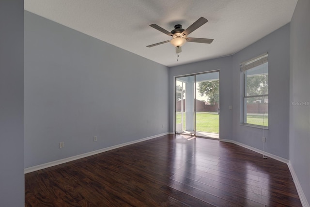 2237 Wintermere Pointe Dr, Winter Garden, FL 34787 - empty room featuring ceiling fan and dark wood-style flooring