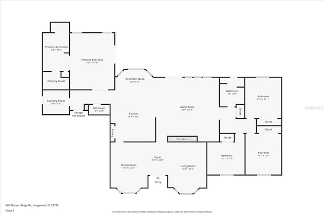 548 Timber Ridge Dr, Longwood, FL 32779 - view of room layout
