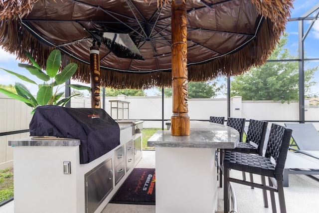 2355 White Lilly Dr, Kissimmee, FL 34747 - view of patio with exterior kitchen