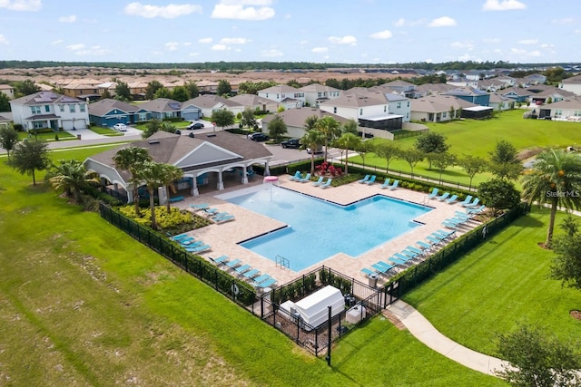 2355 White Lilly Dr, Kissimmee, FL 34747 - aerial view of residential area featuring a pool area