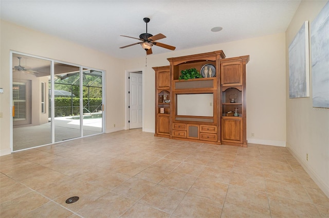 336 Highcroft Ct, Lake Mary, FL 32746 - unfurnished living room featuring ceiling fan and light tile patterned flooring