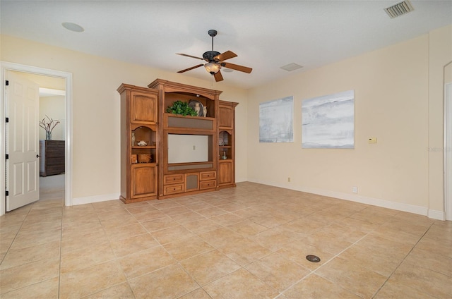 336 Highcroft Ct, Lake Mary, FL 32746 - unfurnished living room with ceiling fan and light tile patterned floors