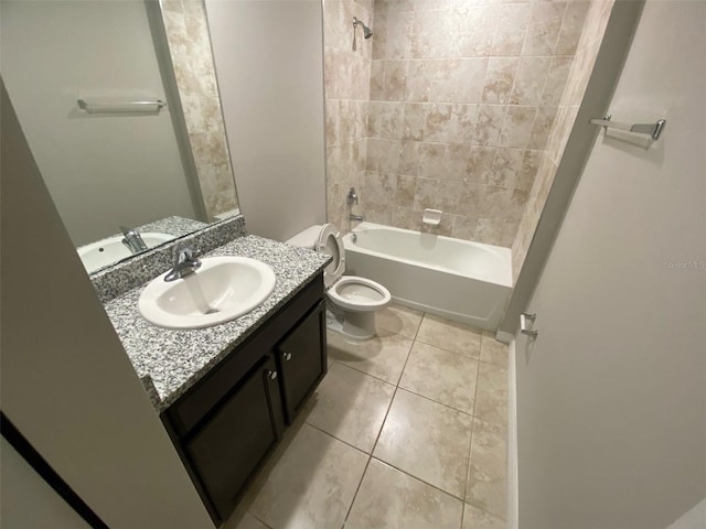 180 Ferguson St SE, Palm Bay, FL 32909 - bathroom with vanity, tile patterned floors, and shower / tub combination