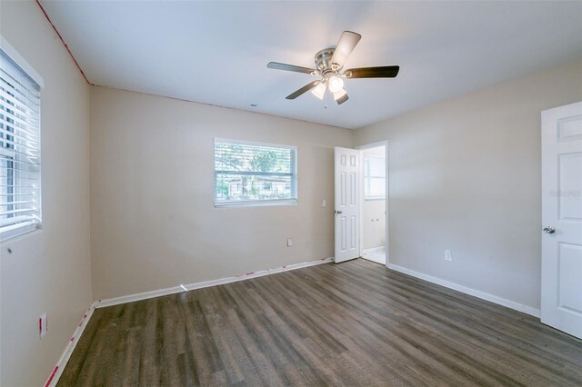 5908 Laconia Rd, Orlando, FL 32808 - spare room featuring ceiling fan and wood finished floors