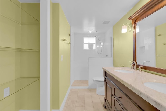 202 Riverview Dr, Longwood, FL 32779 - bathroom featuring double vanity and a walk in shower