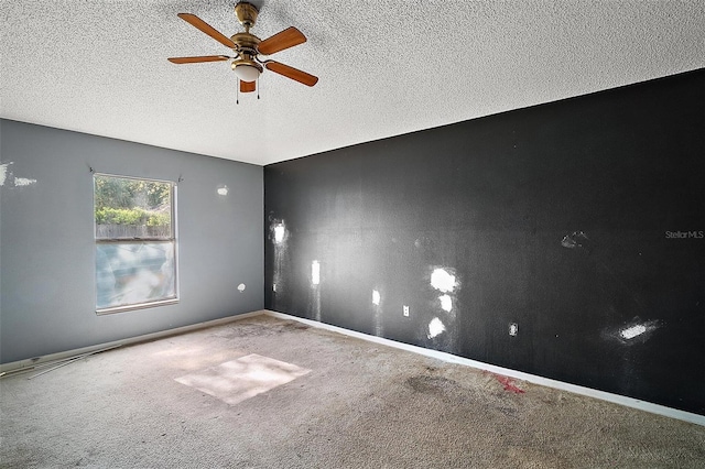 979 Mayfair St, Eustis, FL 32726 - carpeted empty room featuring a ceiling fan and a textured ceiling