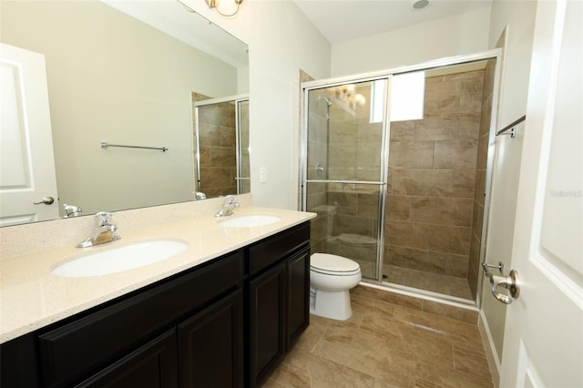 1222 Castlevecchio Loop, Orlando, FL 32825 - bathroom with double vanity and a stall shower