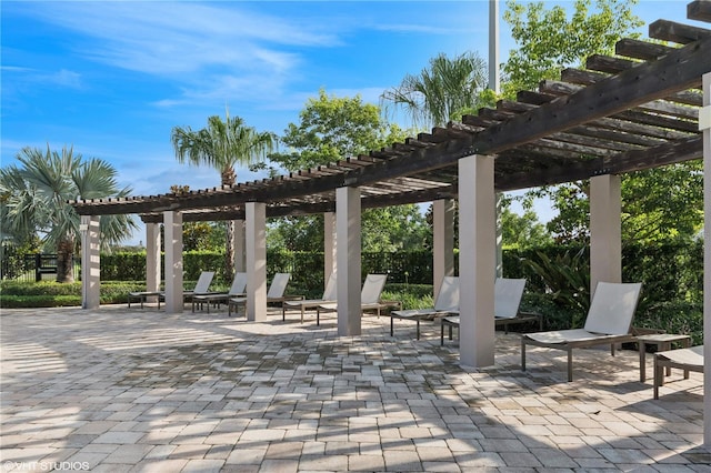 8955 Fluffy Lie Ct, Davenport, FL 33896 - view of patio with a pergola