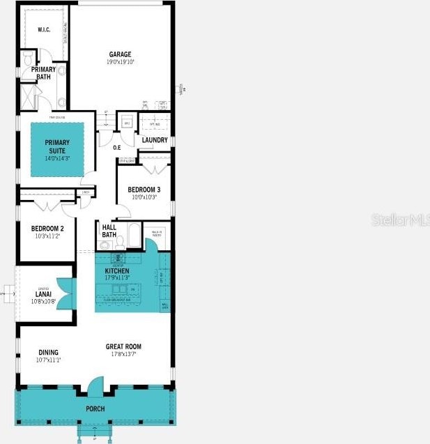 1993 Beach Ter, Celebration, FL 34747 - view of home floor plan