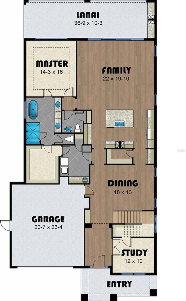 2215 Amherst Ave, Orlando, FL 32804 - view of room layout
