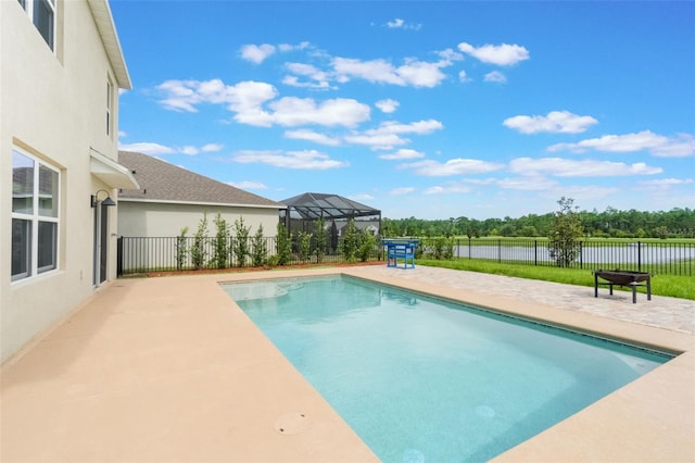 6808 Cranes Roost Rd, Harmony, FL 34773 - view of pool with a patio and a water view