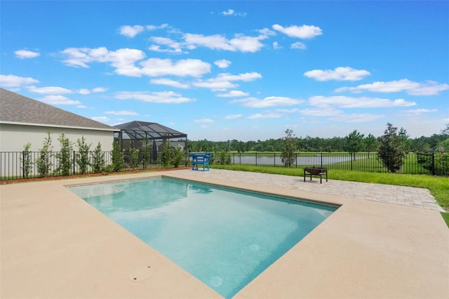6808 Cranes Roost Rd, Harmony, FL 34773 - view of pool featuring a patio area and a water view