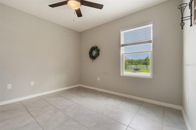 6808 Cranes Roost Rd, Harmony, FL 34773 - spare room with ceiling fan and light tile patterned flooring