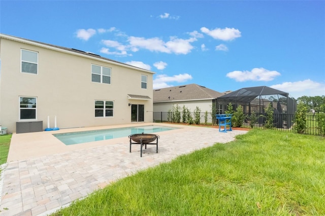 6808 Cranes Roost Rd, Harmony, FL 34773 - view of swimming pool featuring a patio and a fenced backyard