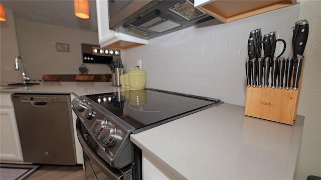 4858 Magnetite Loop, Mount Dora, FL 32757 - kitchen with stainless steel dishwasher, range, and light countertops