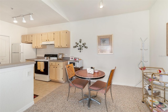 1125 Lake Shadow Cir Unit 5308, Maitland, FL 32751 - dining space with rail lighting and light tile patterned flooring
