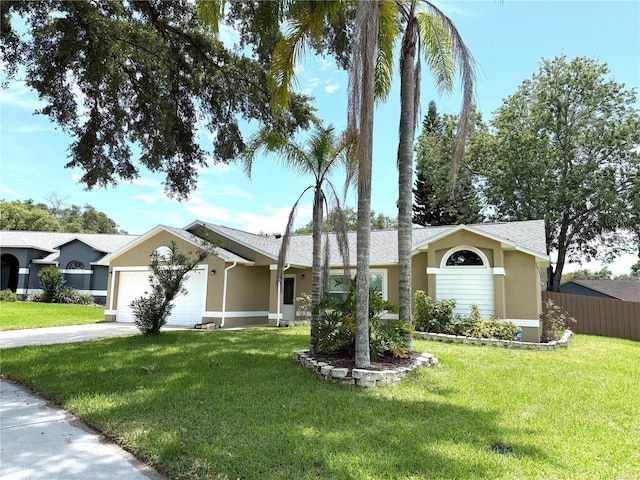 926 Freshmeadow Ct, Apopka, FL 32703 - ranch-style home featuring a garage, concrete driveway, stucco siding, and roof with shingles