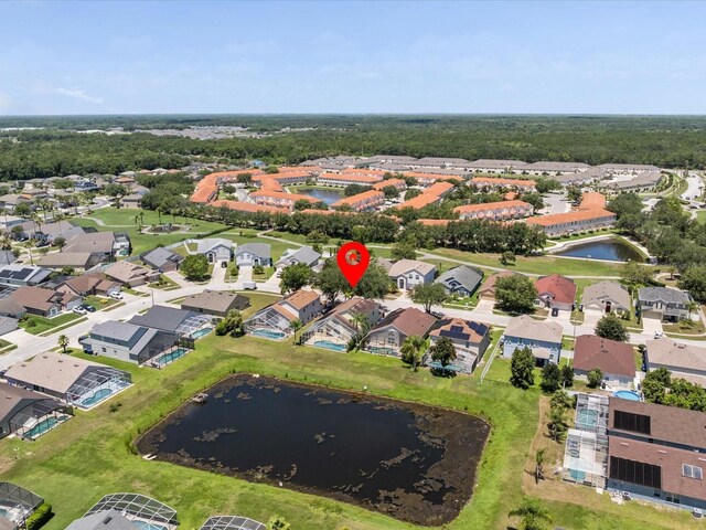 1111 Liberty Hall Dr, Kissimmee, FL 34746 - aerial view of property and surrounding area with nearby suburban area