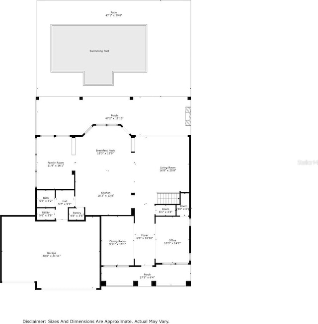 16412 Good Hearth Blvd, Clermont, FL 34711 - view of floor plan / room layout