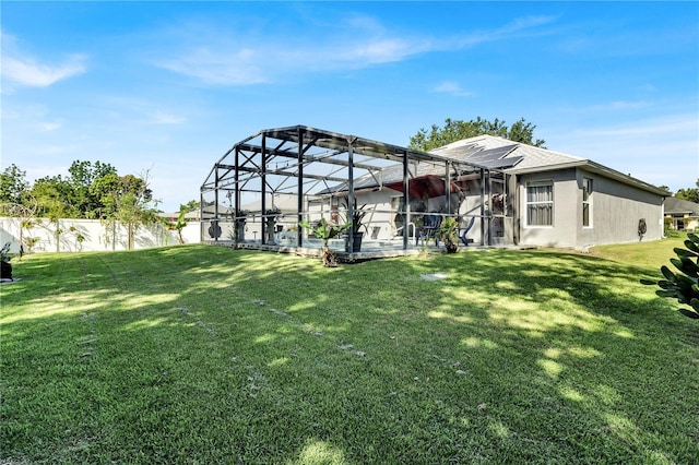 2919 Foraker Way, Kissimmee, FL 34758 - rear view of house with a lanai and a pool