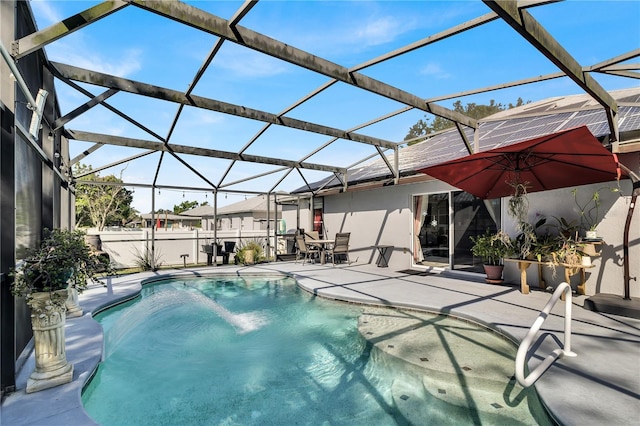 2919 Foraker Way, Kissimmee, FL 34758 - view of swimming pool featuring a patio area and glass enclosure