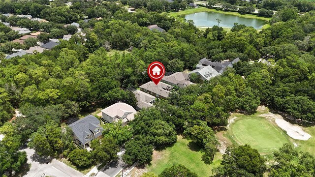 207 Spalding Way, Deland, FL 32724 - aerial view of property's location with a large body of water and nearby suburban area