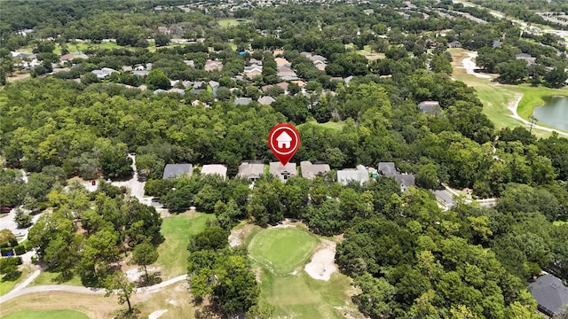 207 Spalding Way, Deland, FL 32724 - aerial view of property's location featuring a local golf course, a large body of water, and nearby suburban area