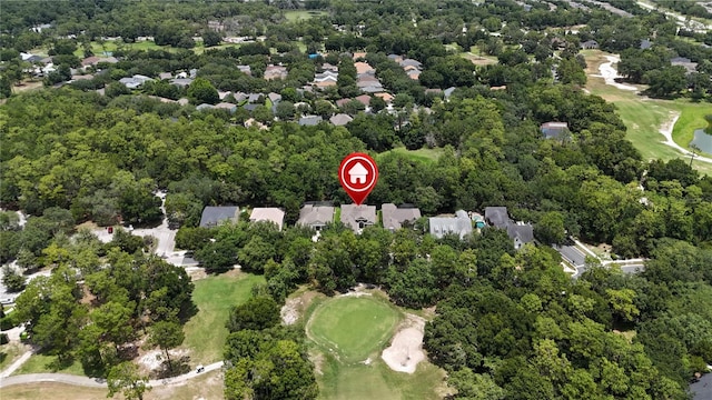 207 Spalding Way, Deland, FL 32724 - aerial overview of property's location with a golf course and nearby suburban area