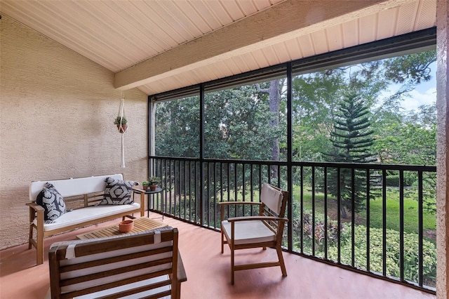 7742 Sugar Bend Dr Unit 7742, Orlando, FL 32819 - sunroom / solarium with lofted ceiling and an outdoor hangout area