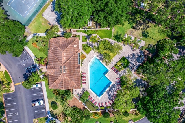 7742 Sugar Bend Dr Unit 7742, Orlando, FL 32819 - bird's eye view of a pool area