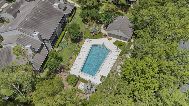 165 Durham Pl Unit 165, Longwood, FL 32779 - bird's eye view of a pool area