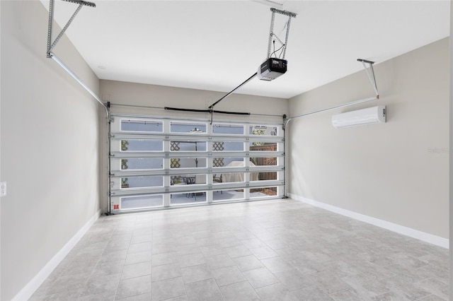 8290 Nemours Pkwy, Orlando, FL 32827 - garage featuring a garage door opener and a wall unit AC