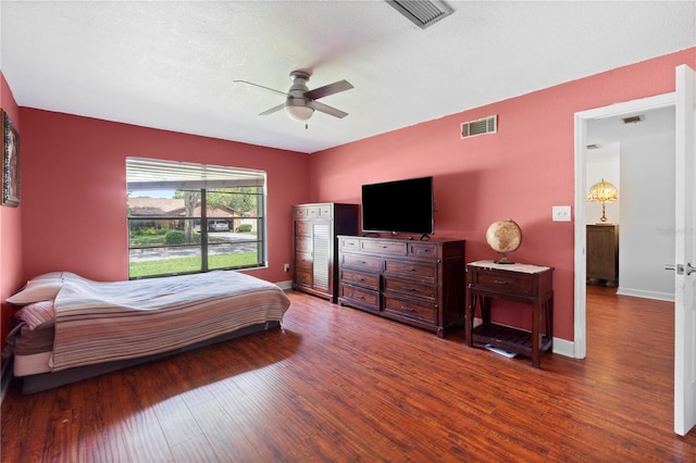 3220 Cardigan Ct, Orlando, FL 32812 - bedroom with wood finished floors and ceiling fan
