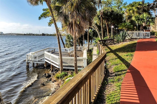 225 S Tropical Trl Unit 402, Merritt Island, FL 32952 - dock area with a water view