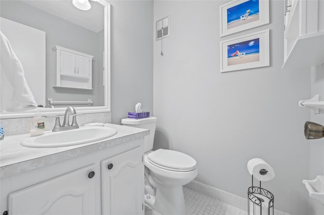 11923 Boynton Ln Unit B, New Port Richey, FL 34654 - half bathroom featuring tile patterned floors and vanity