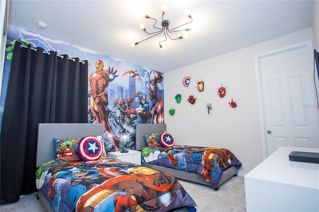 9071 Sunshine Ridge Loop, Kissimmee, FL 34747 - carpeted bedroom with a chandelier