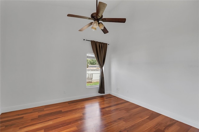12713 Pine Arbor Dr, Clermont, FL 34711 - empty room featuring wood finished floors and a ceiling fan