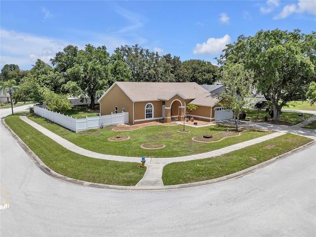 12713 Pine Arbor Dr, Clermont, FL 34711 - ranch-style home with an attached garage, driveway, and stucco siding
