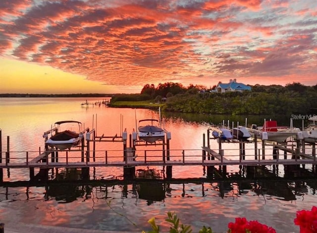 150 Brent Cir, Oldsmar, FL 34677 - dock featuring boat lift and a water view