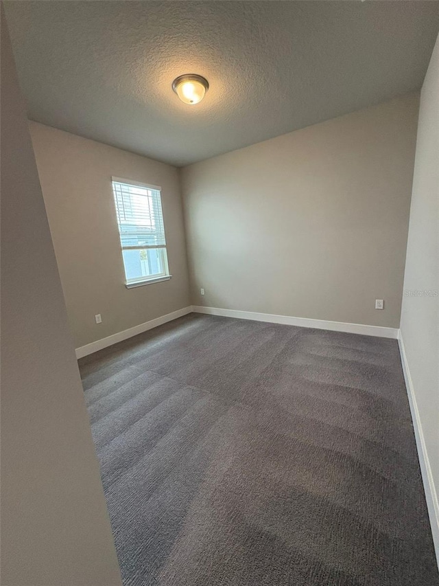 2318 Raven Ridge Rd, Minneola, FL 34715 - spare room featuring a textured ceiling and dark carpet